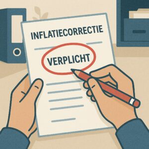 inflatiecorrectie verplicht
