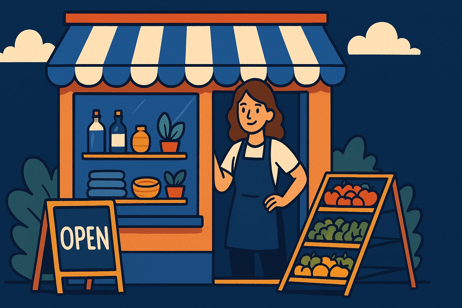 klein winkeltje beginnen