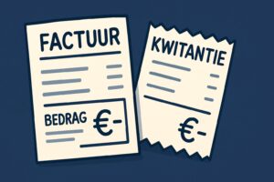 verschil factuur en kwitantie